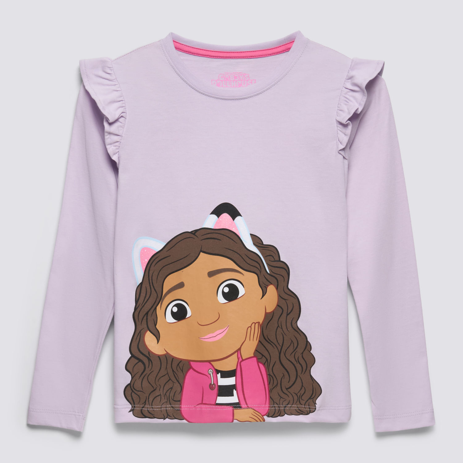 Polo Manga Larga Niña Alita Print Gabbys Dollhouse Lila Talla 6