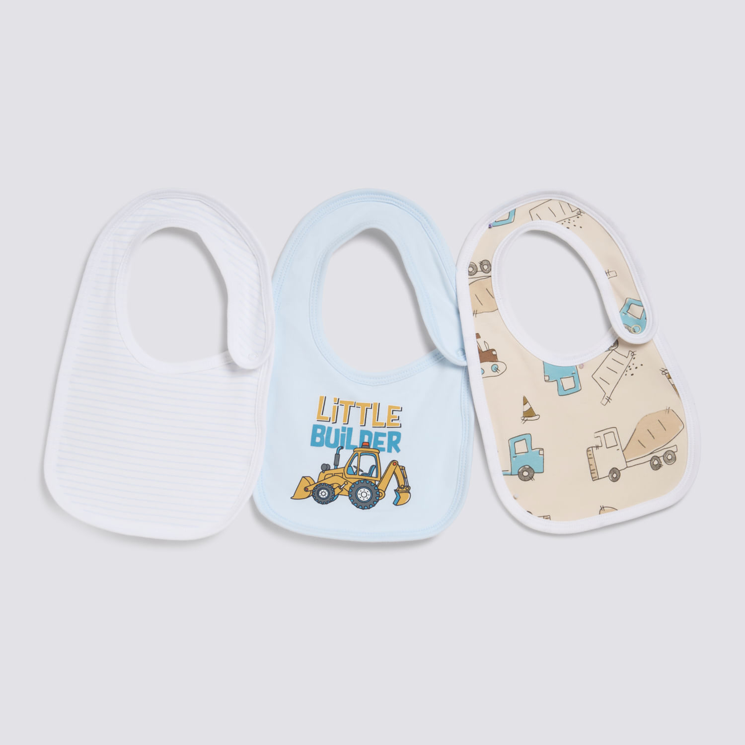 Babero Recién Nacido Pack X3 Baby Circus Celeste Talla única
