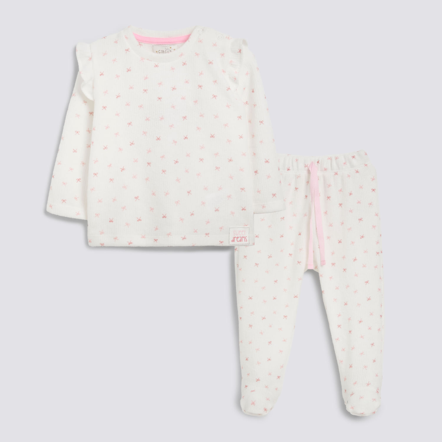 Pijama Recién Nacido 2 Piezas Knitt Baby Circus Ecru Talla 24M