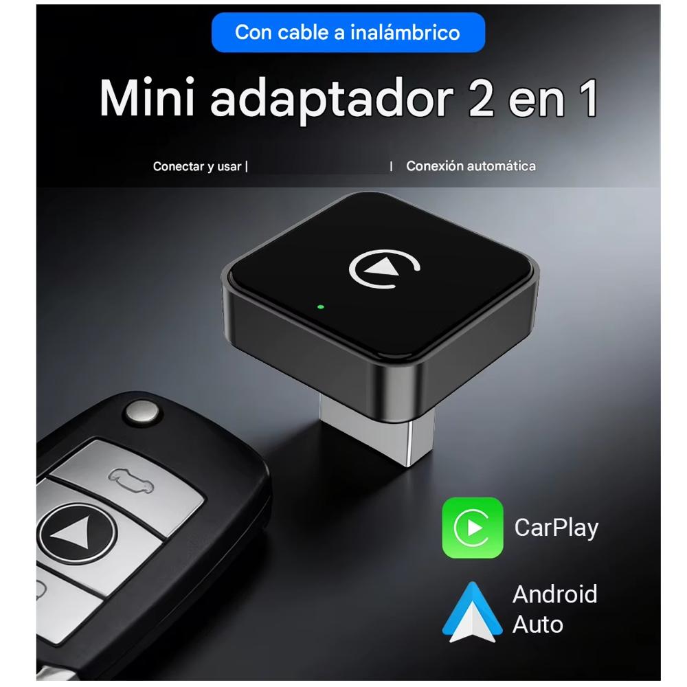 Mini adaptador a CarPlay - Android Auto inalámbrico - A0561