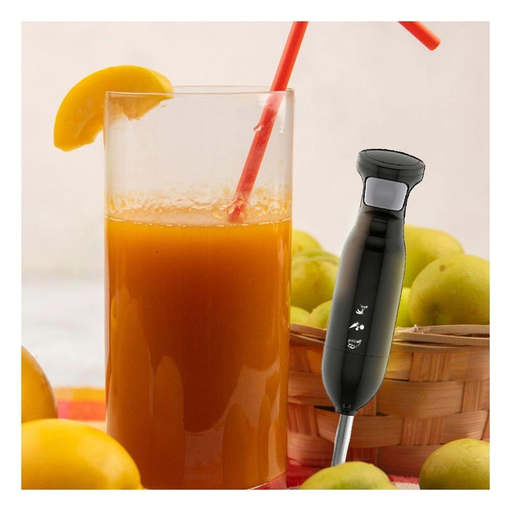 Licuadora de Inmersion con Potencia de 300W en Color Negro para Preparaciones Caseras