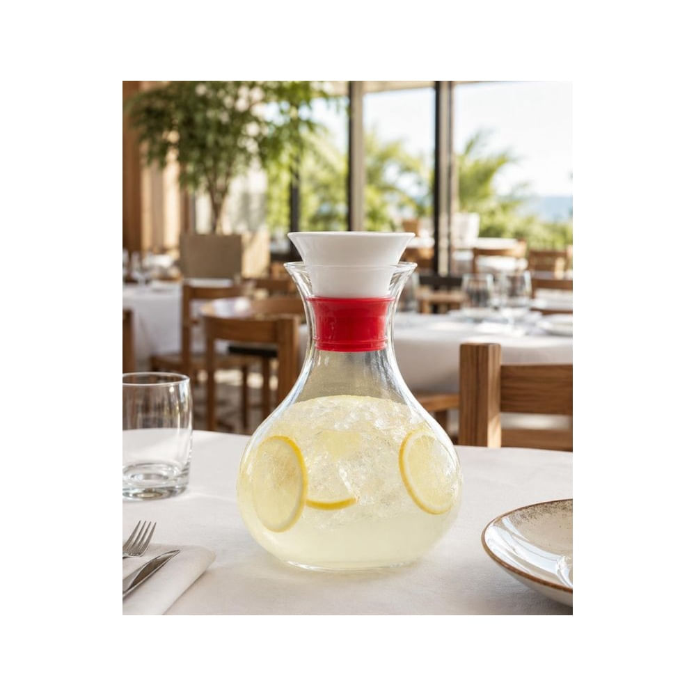 Jarra Premium de Vidrio Borosilicato 800 ml con Tapa de Cerámica Hermética