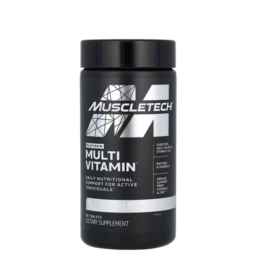 MuscleTech Multivitamin- Suplemento multivitamínico platino 90 comprimidos