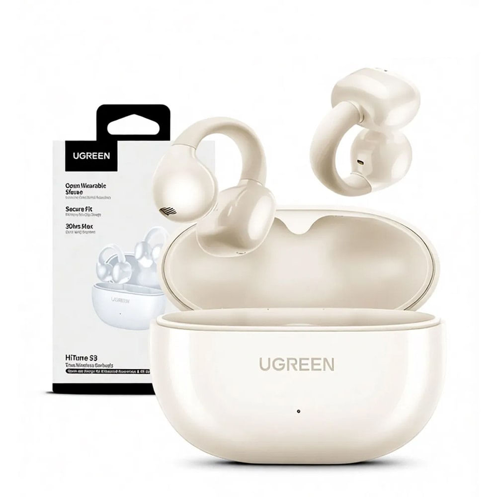 Audífonos Inalámbricos Open-Ear Ugreen HiTune S3 Bluetooth 5.4 IPX5 Batería 30H Blanco 45786