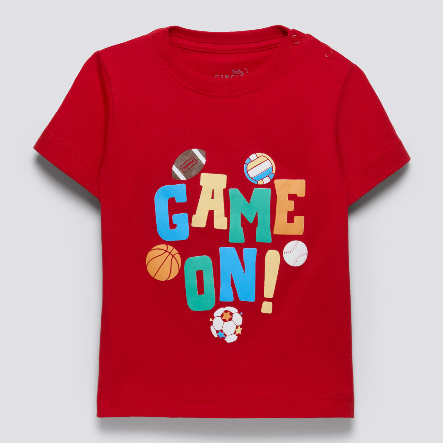 Polo Manga Corta Bebé Niño Jer Baby Circus Rojo Talla 24M