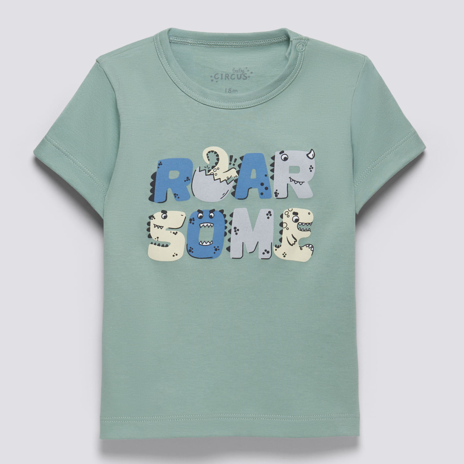 Polo Manga Corta Bebé Niño Gam Baby Circus Pistacho Talla 9M