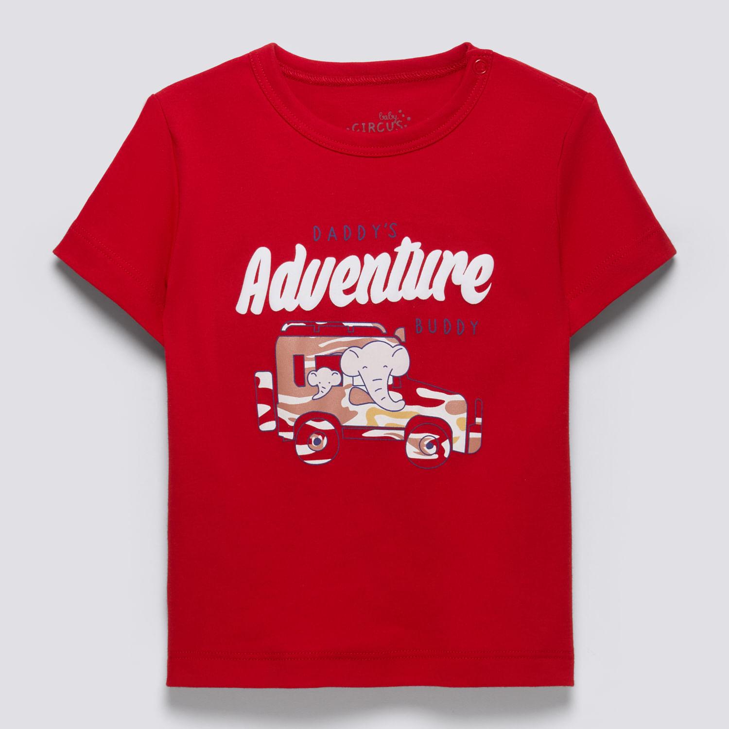Polo Manga Corta Bebé Niño Gam Baby Circus Rojo Talla 24M