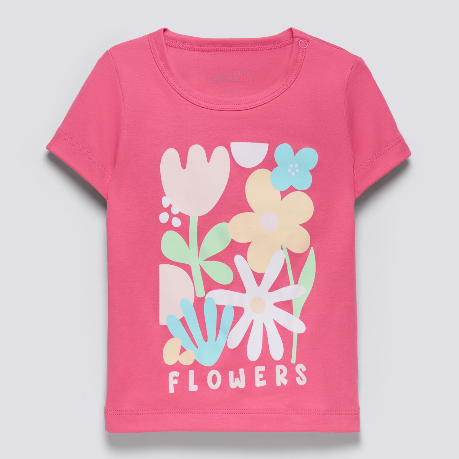 Polo Manga Corta Bebé Niña Gam Baby Circus Fucsia Talla 6M