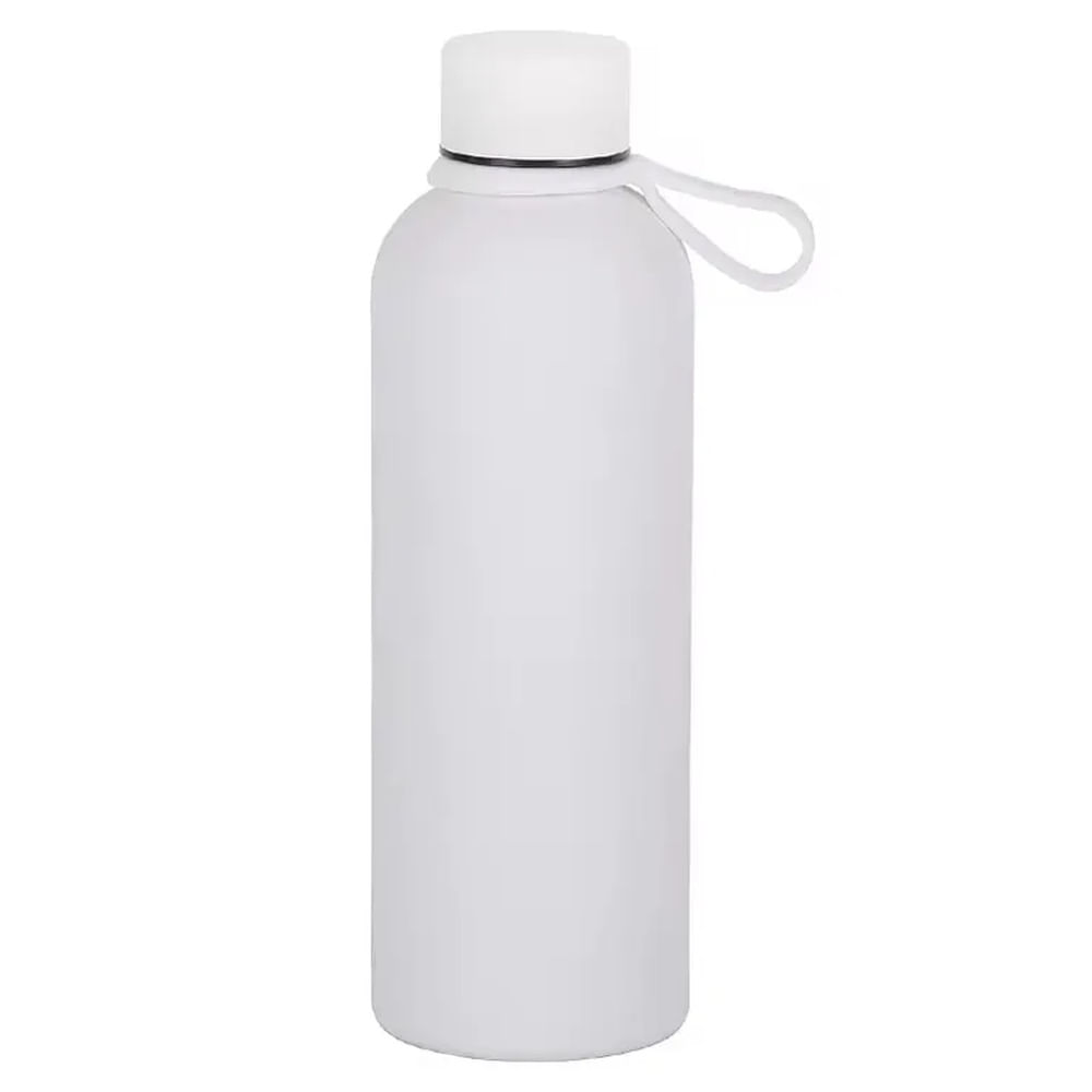 Tomatodo Térmico de Acero Inoxidable 500 ml Soft Touch Antideslizante Blanco Blanco