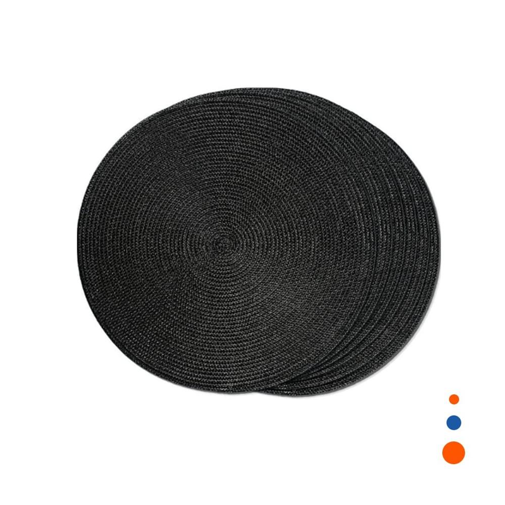 Individual Decorativo Circular Boho Negro para Hogar Y Regalo Sticker
