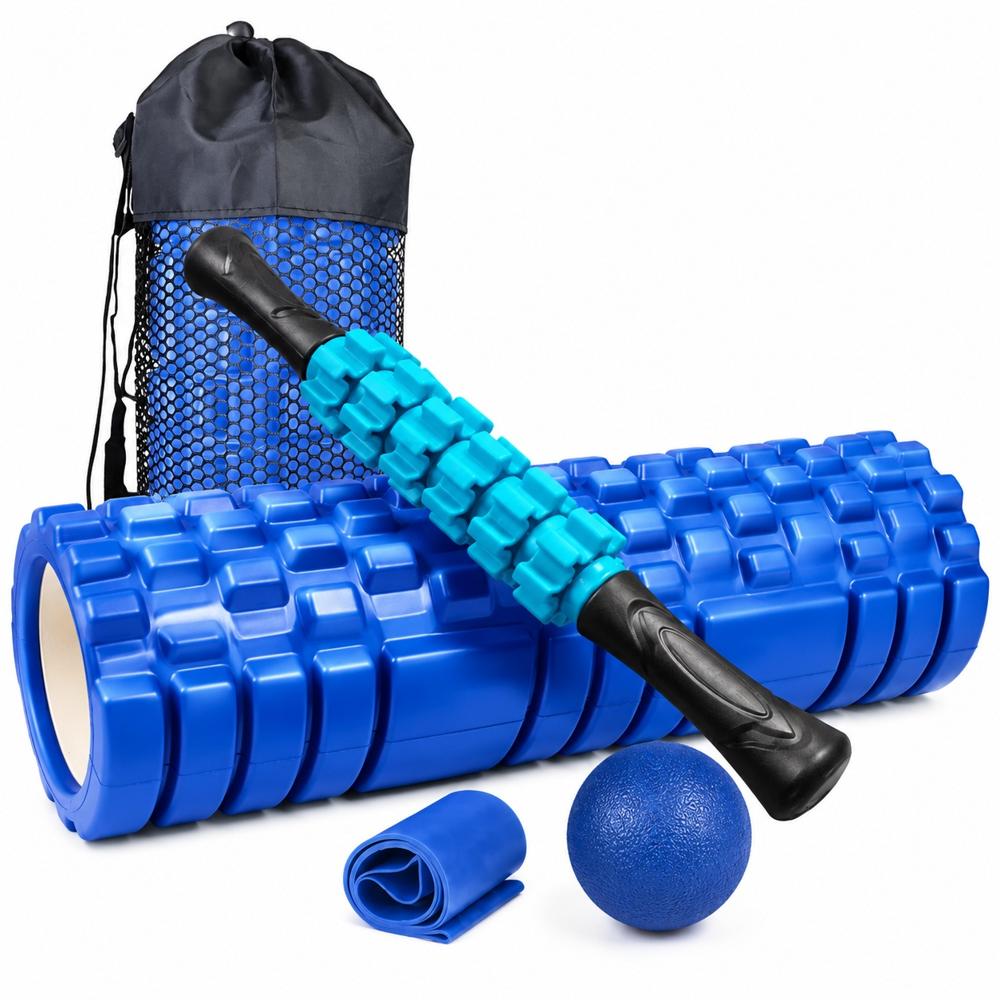 Foam Roller 45 Cm 4 En 1 Rodillo Maso Banda Bola De Masaje