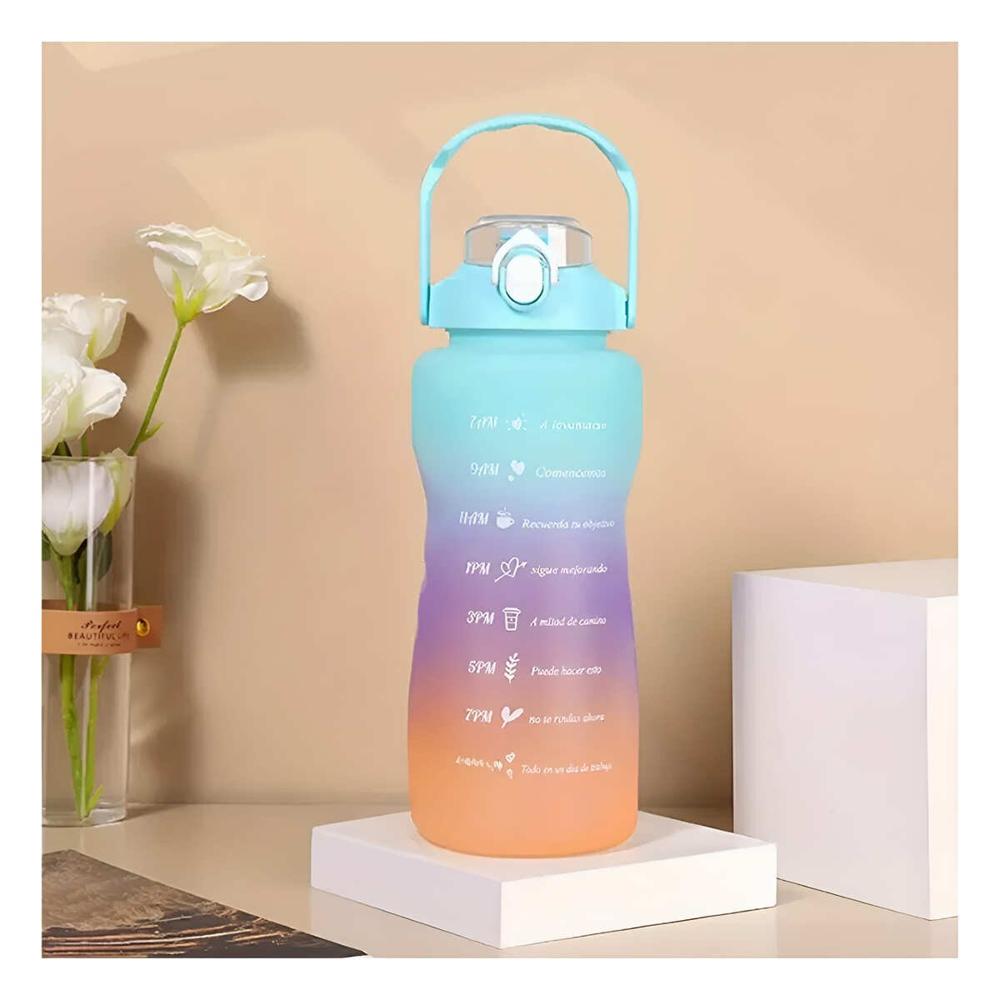 Botellas de Hidratacion Set de 3 Verde con Tapa y Formato 2 L 1 L y 300 Ml YLigas Regalo