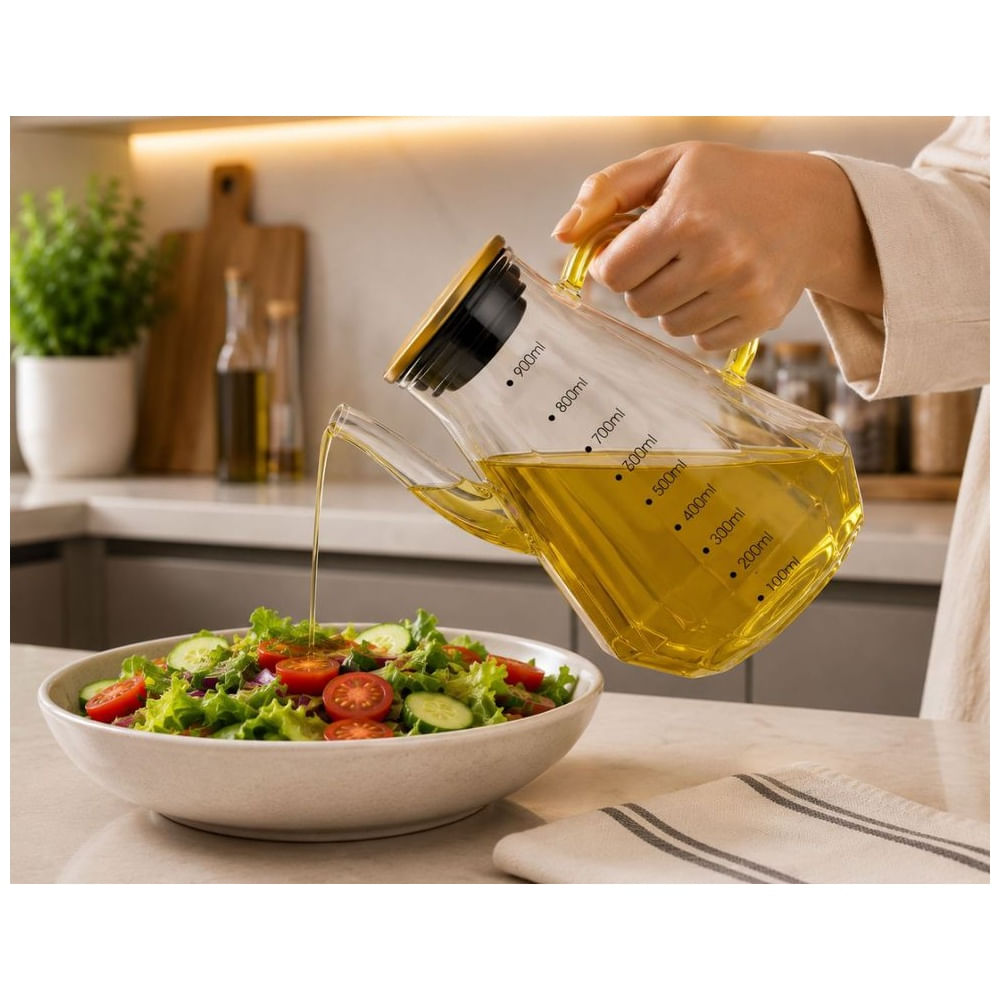 Aceitera de Vidrio Borosilicato 900 ml