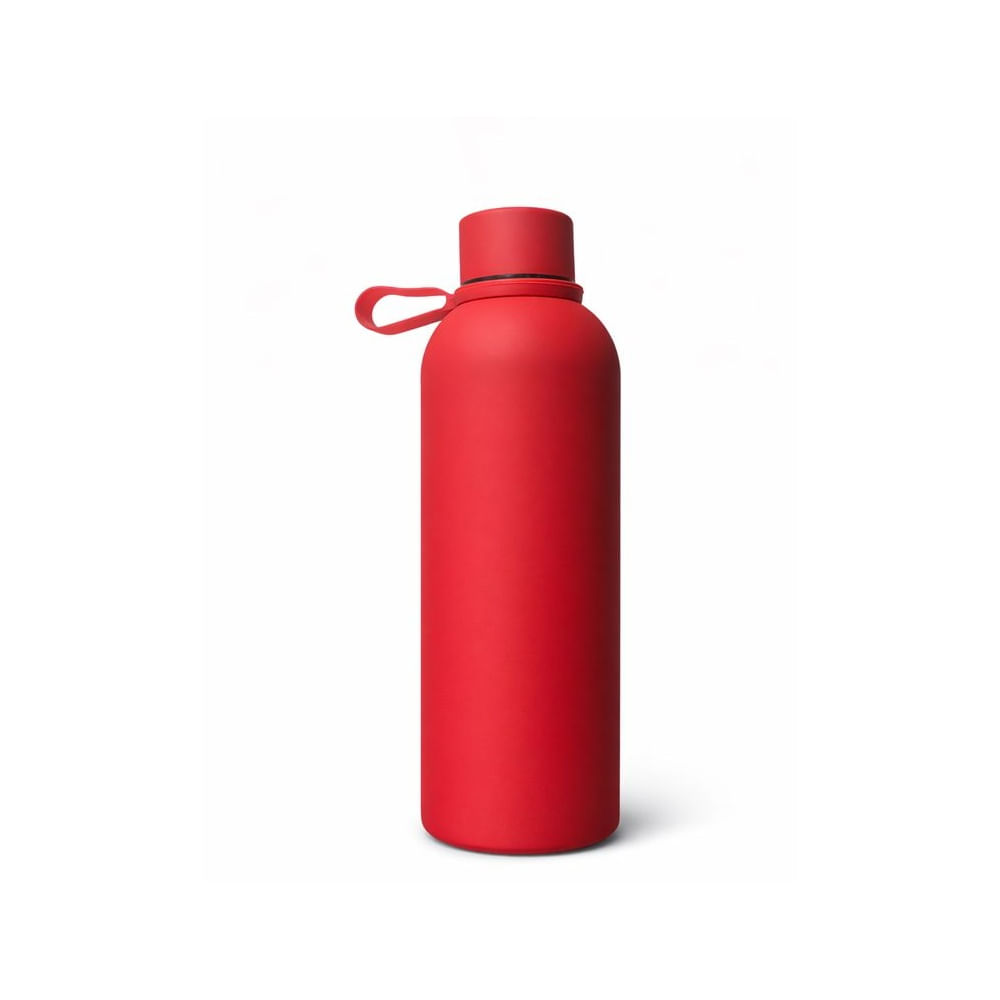 Tomatodo Térmico de Acero Inoxidable 500 ml Soft Touch Antideslizante Rojo Rojo