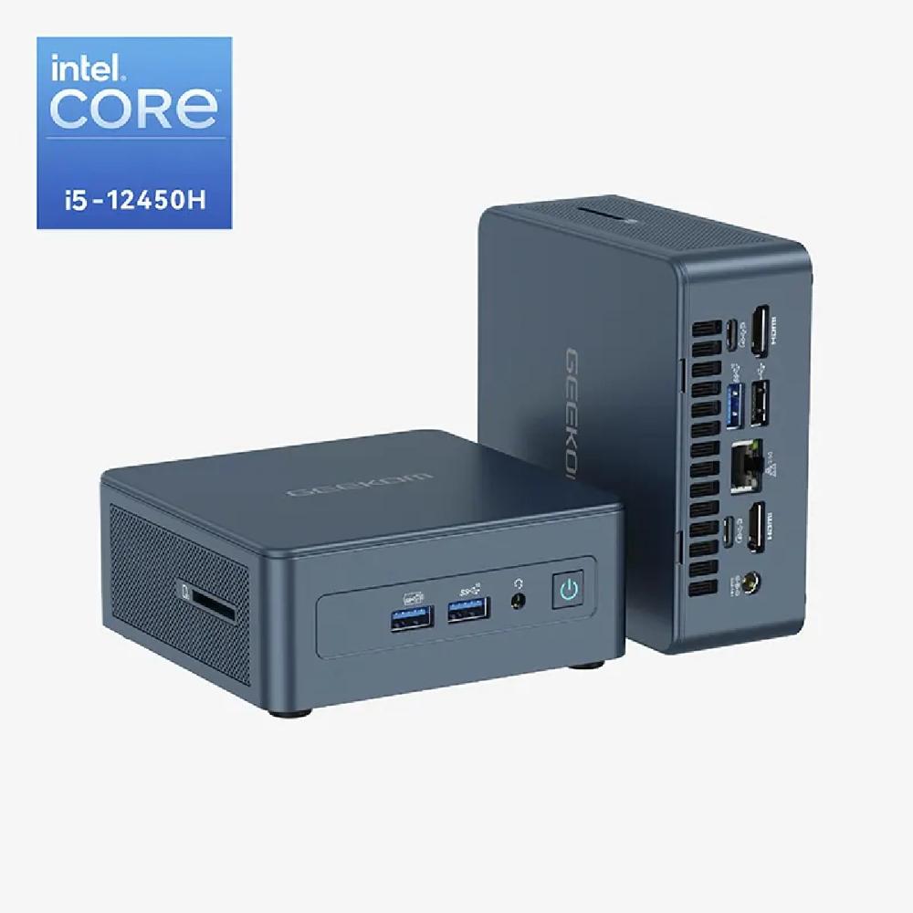 MINI PC GEEKOM Mini PC IT12 Intel Core I5-12450H RAM 16GB 512GB SSD Windows 11 Pro Azul