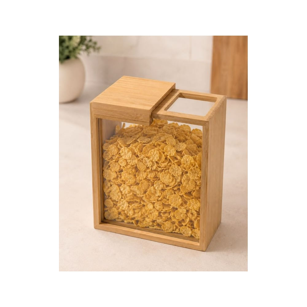 Dispensador de Cocina de Bambú 2KG
