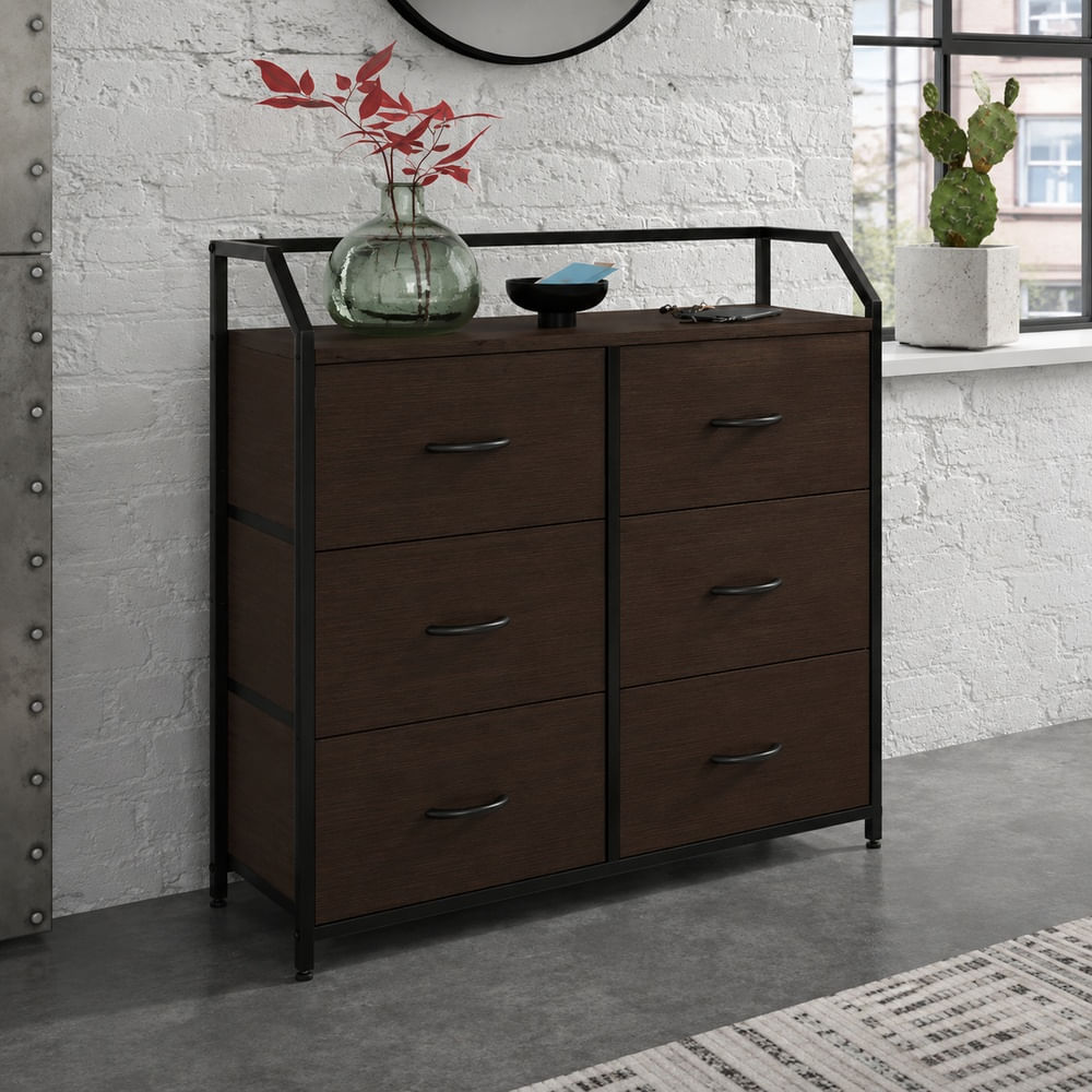 Cómoda Aparador Industrial Mahlia Ventitas Home Chocolate