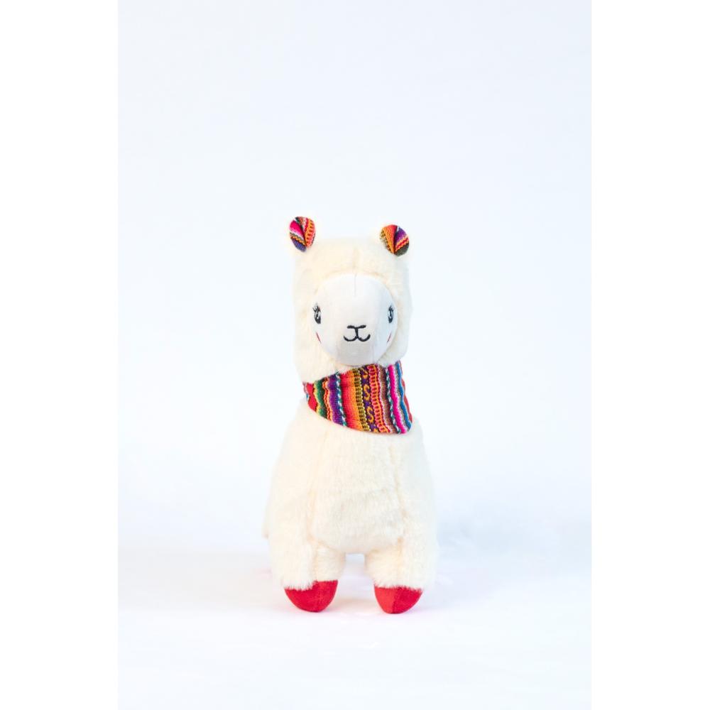 Llamita Andina con Caja de Retablo Ayacuchano