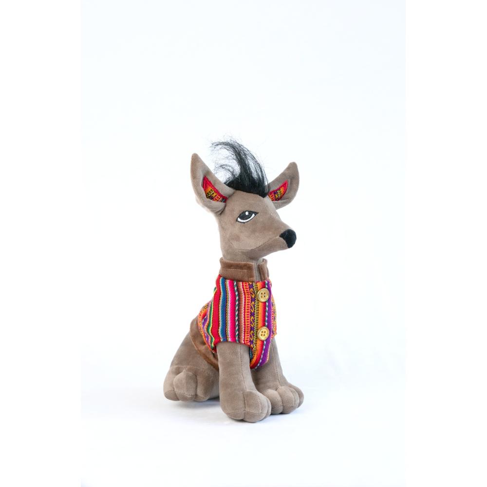Perrito Peruano con Caja de Retablo Ayacuchano