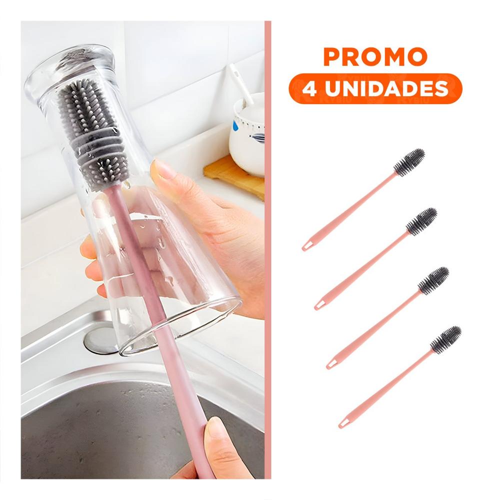 Pack4 Herramienta de Lavado Rosado con Diseño Elegante en su Casa Real Linda