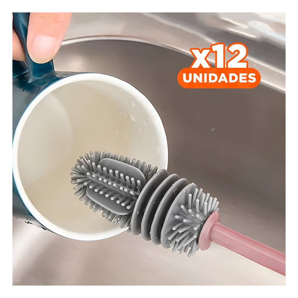 Pack12 Soporte de Limpieza Rosado de Tacto Liso para todos sus Objetos Lindos Y Regalo Sticker