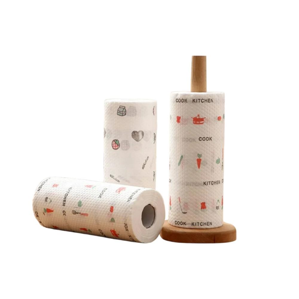 Rollo de Papel Toalla Doble Capa con Dibujos Color Blanco Cocina Practica YRegalo Sticker