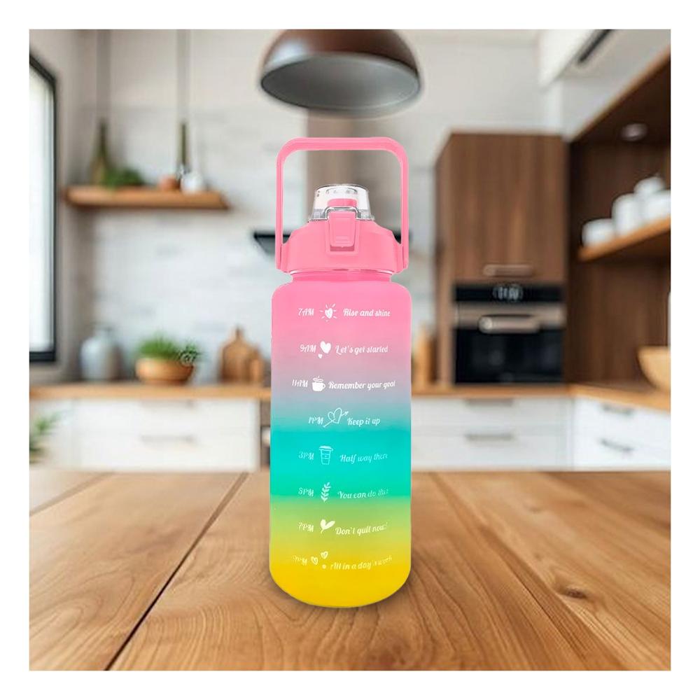 Termo 2lt Multicolor para Agua y Mantenerte Hidratado en Todo Momento Y notas