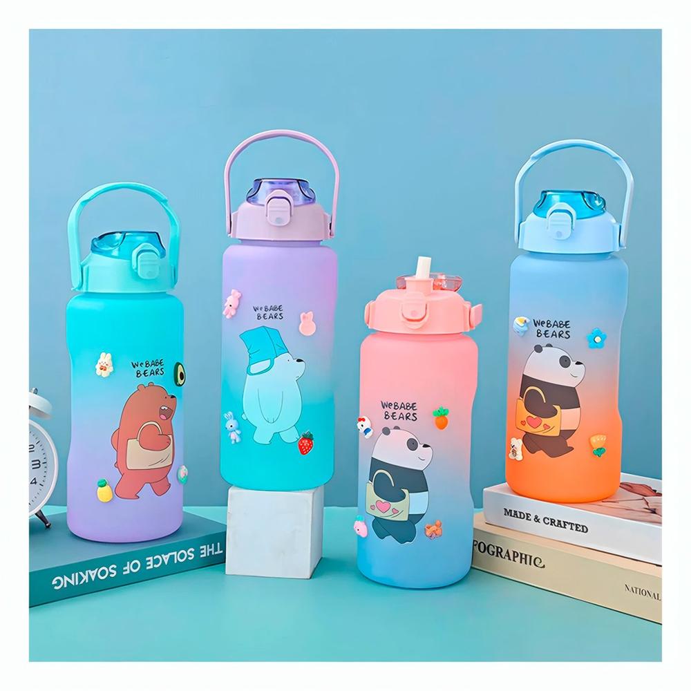 Botella Oso Escandaloso 2 Litros Reutilizable para Agua Hogar y Deporte