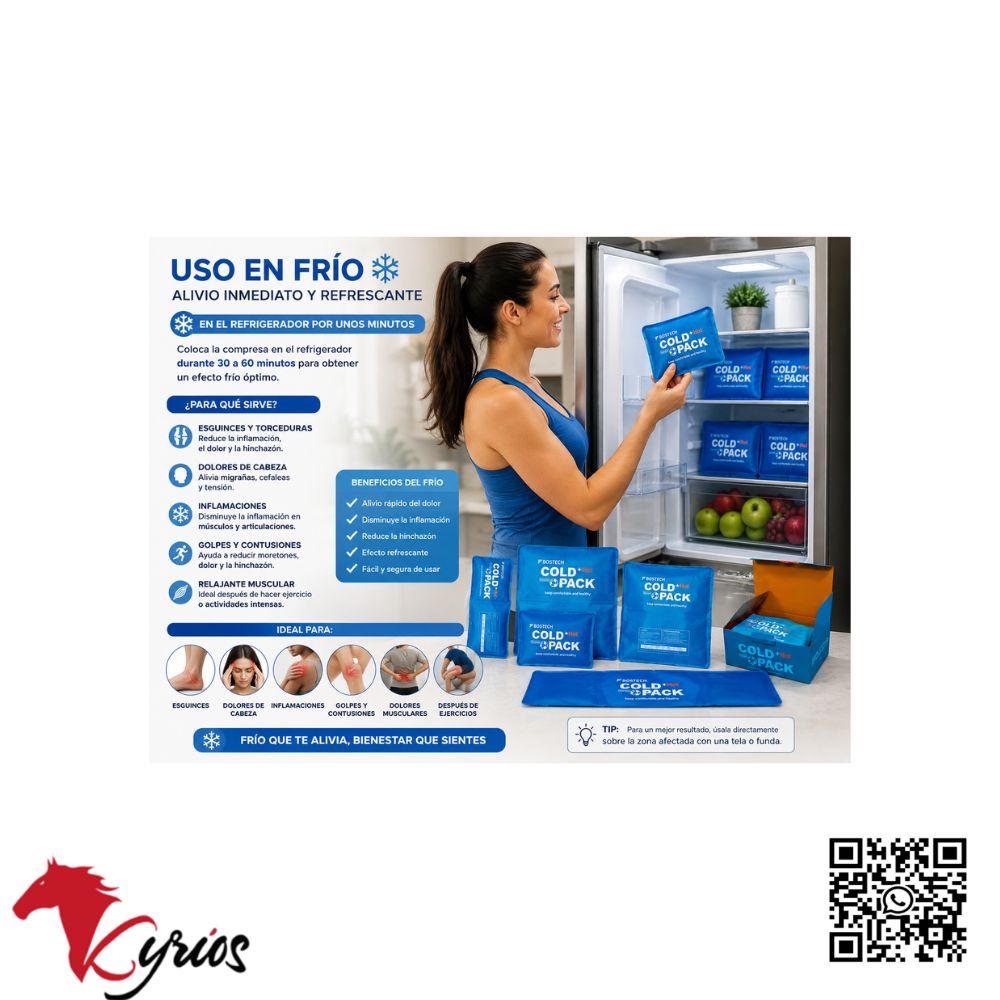 Pack de 5 Compresas de Gel Frío Calor Reutilizables