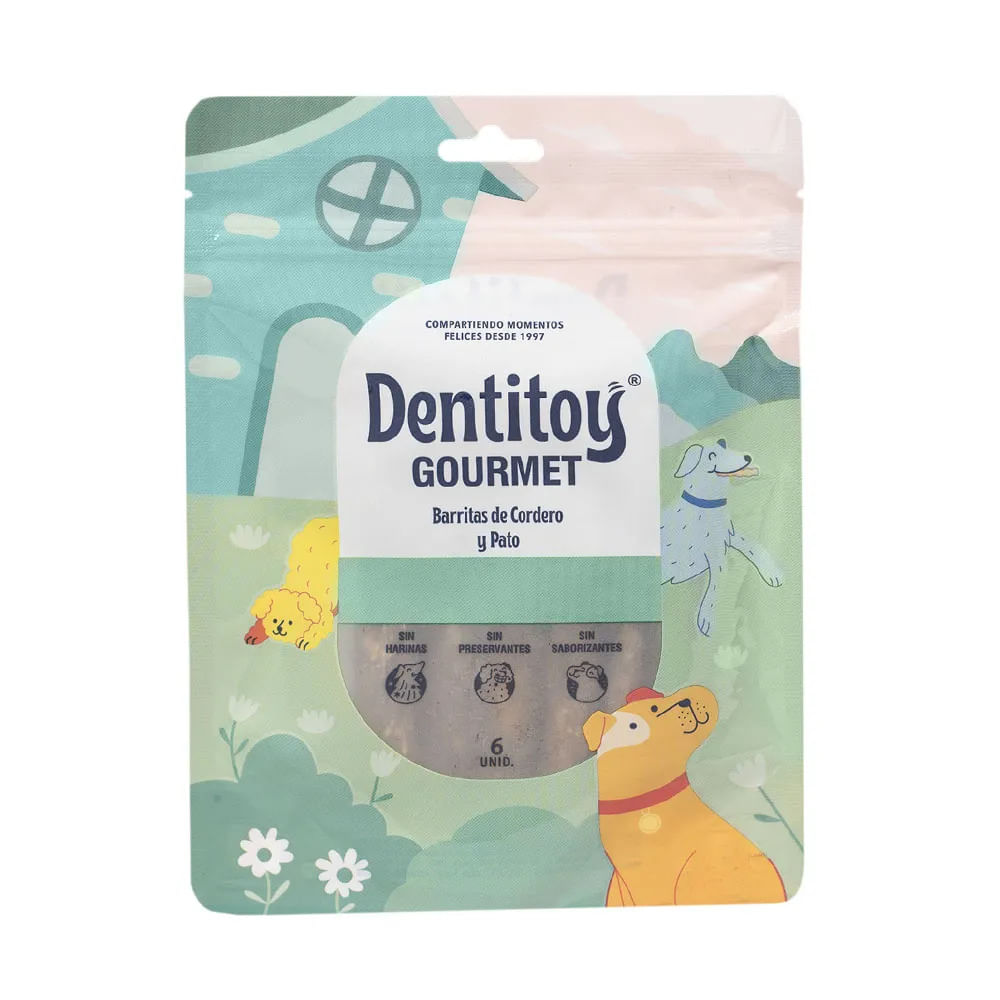 Dentitoy Gourmet Barritas de Cordero y Pato - 6 un