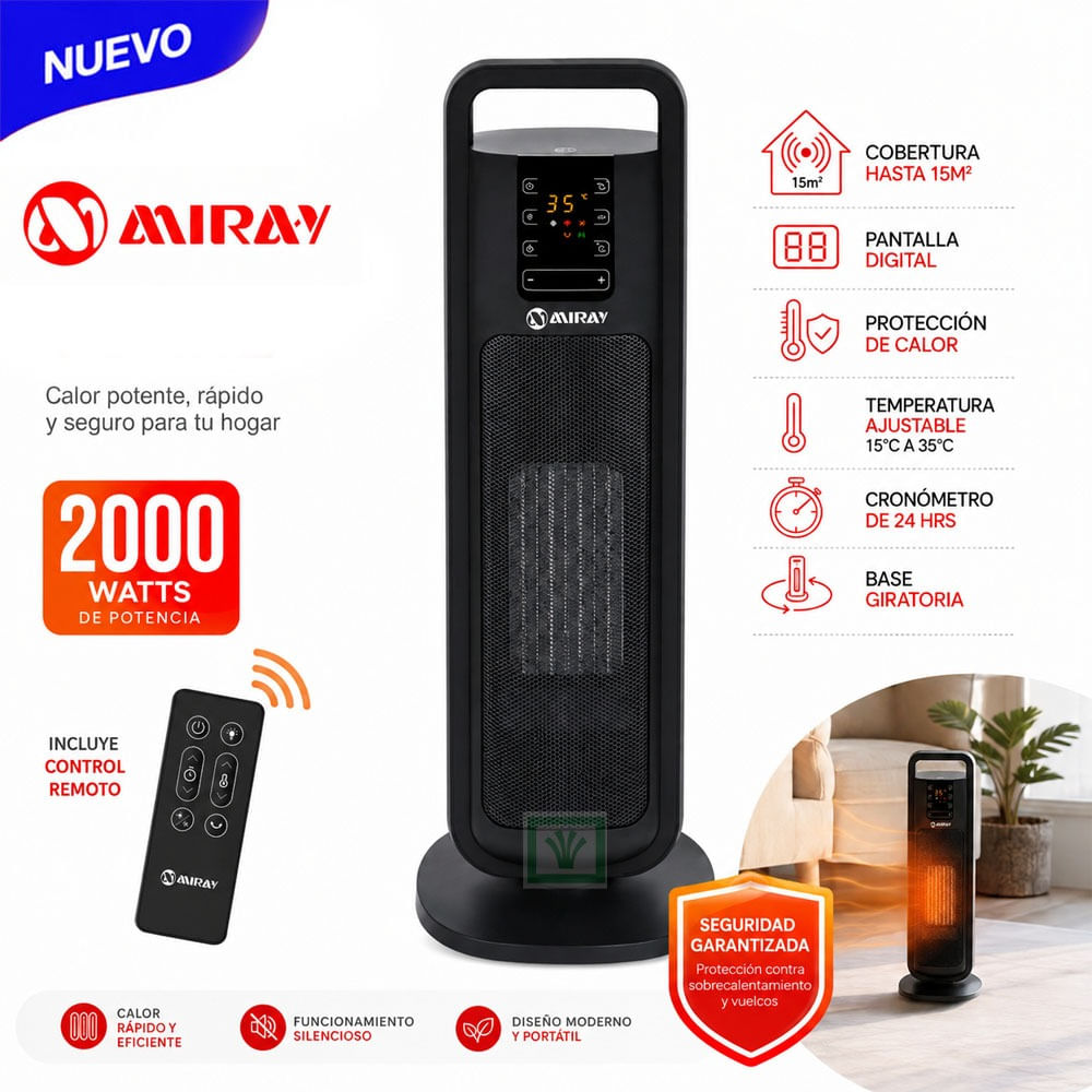 Estufa Termoventilador Giratoria ETM-45N 15m2