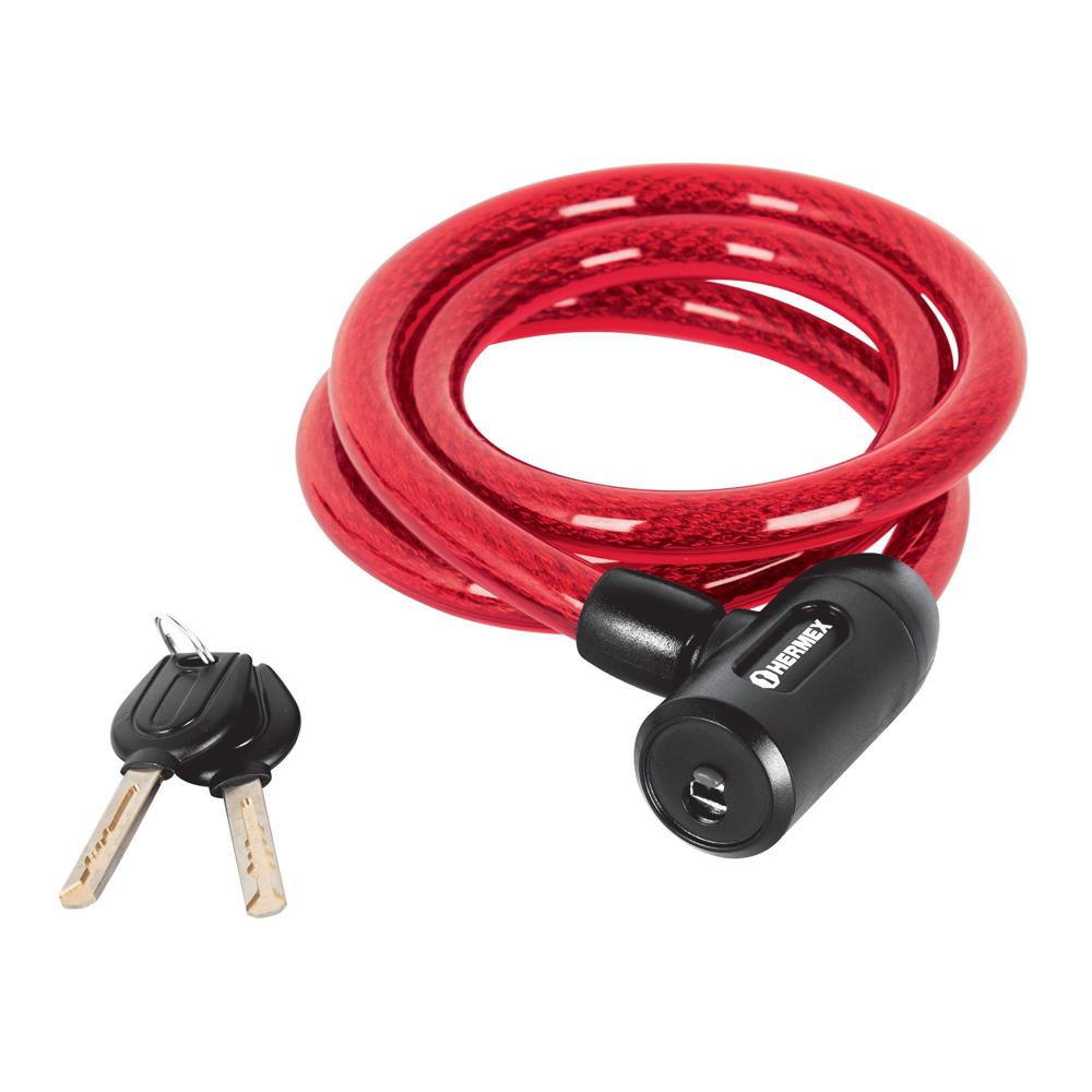 Candado de acero trenzado HERMEX CB-15 - 15mmx1.20m