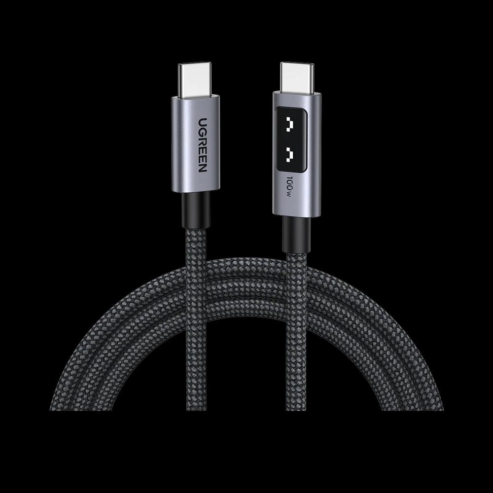 Cable USB-C a USB-C UGREEN Uno 35501 1m 100W - Carga Rápida Nylon Trenzado