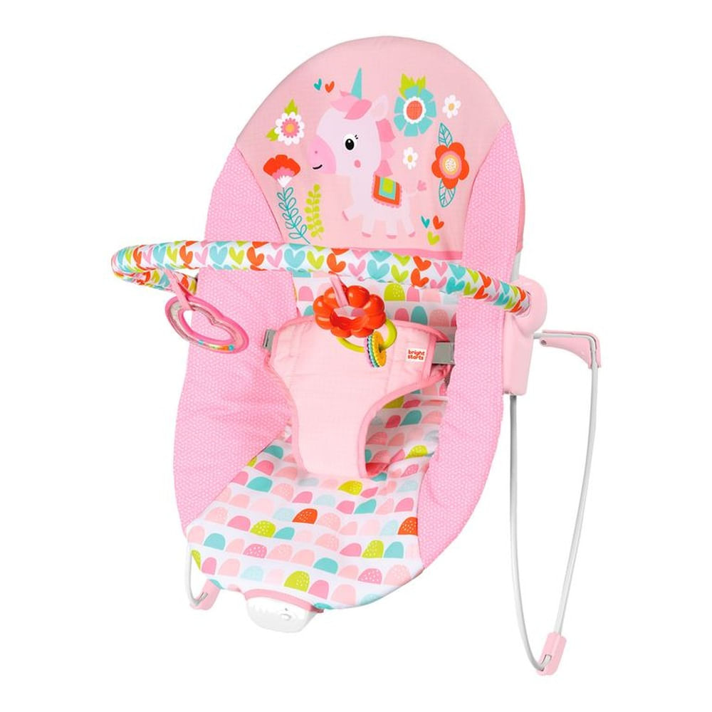 Silla Mecedora Bebé Bright Starts Fancy Fantasy Rosado