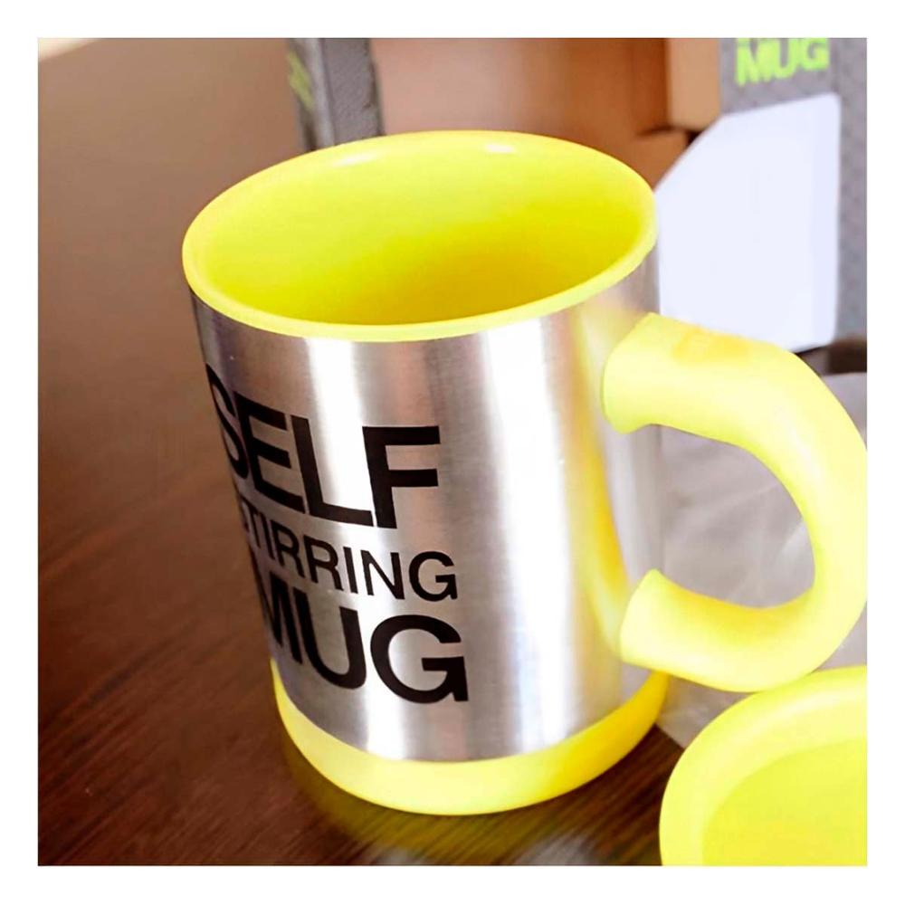 Mezclador Electrico 400 ml con 2 Pilas AAA para Bebidas Amarillo YPapel Regalo