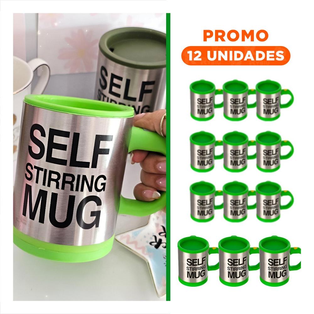 Pack12 Vaso para Jugos 400 ml con 2 Pilas AAA para Hogar Verde