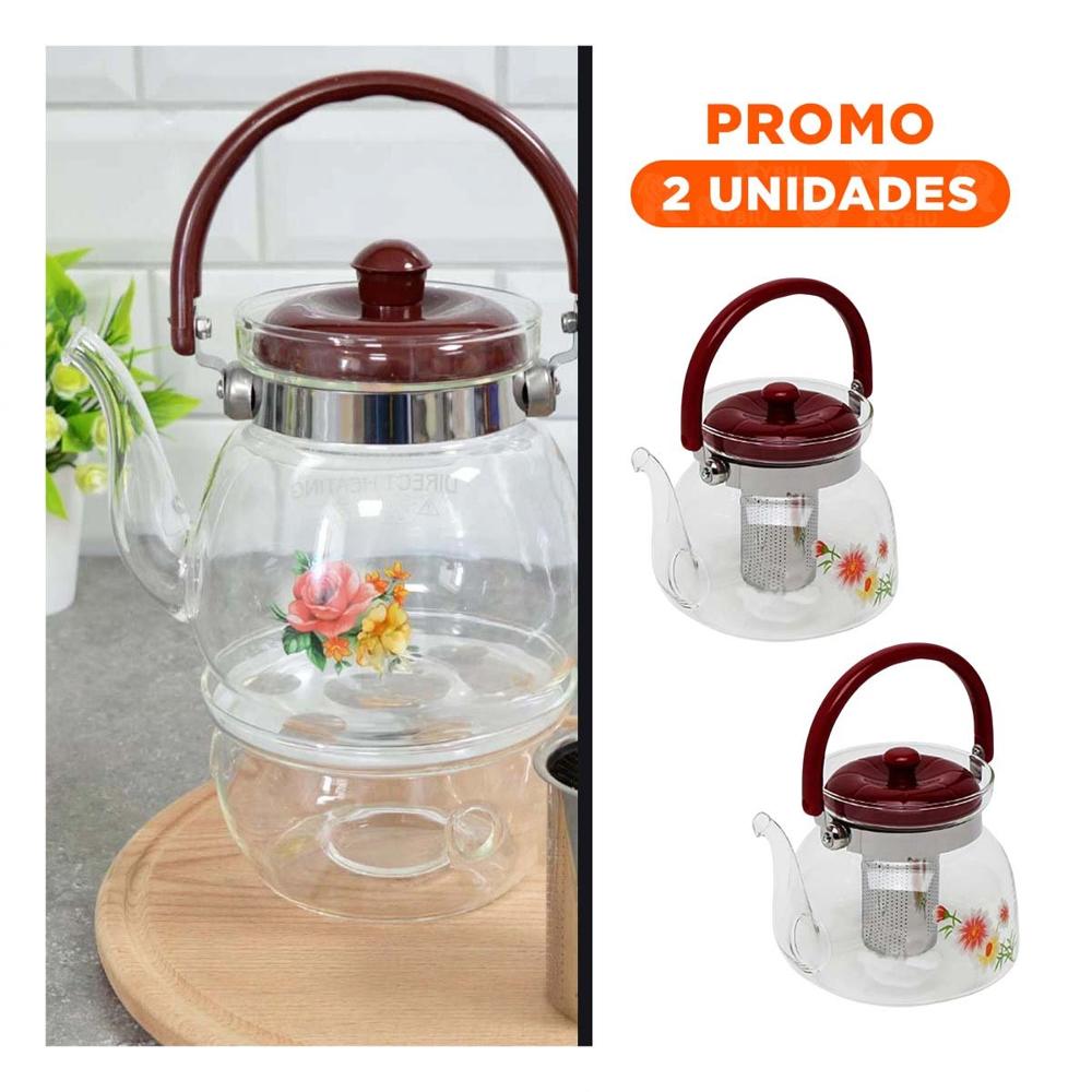 Pack2 Recipiente 850ml Transparente con Tapa Guinda en Preparacion Constante YRegalo Sticker