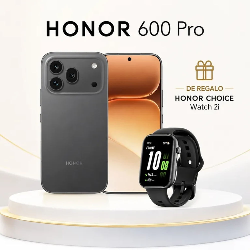 Honor 600 PRO 5G 12RAM 512GB Negro + HONOR CHOICE Watch 2i