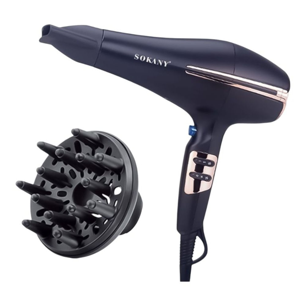 Secadora de Cabello SOKANY 2200W con Tecnología Iónica