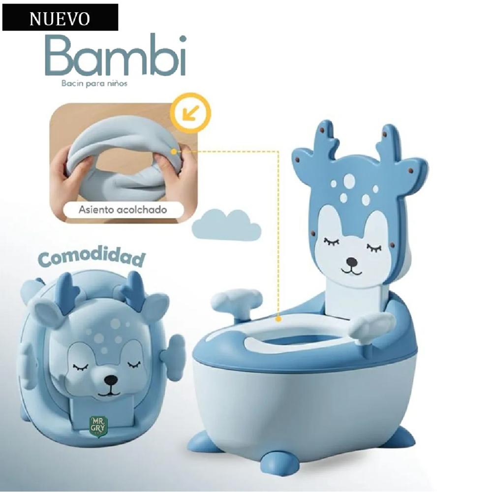 Bacín Entrenador para Bebes Bambi Azul