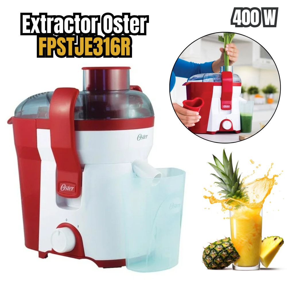 Extractor de Jugos Oster 400 watts FPSTJE316RR