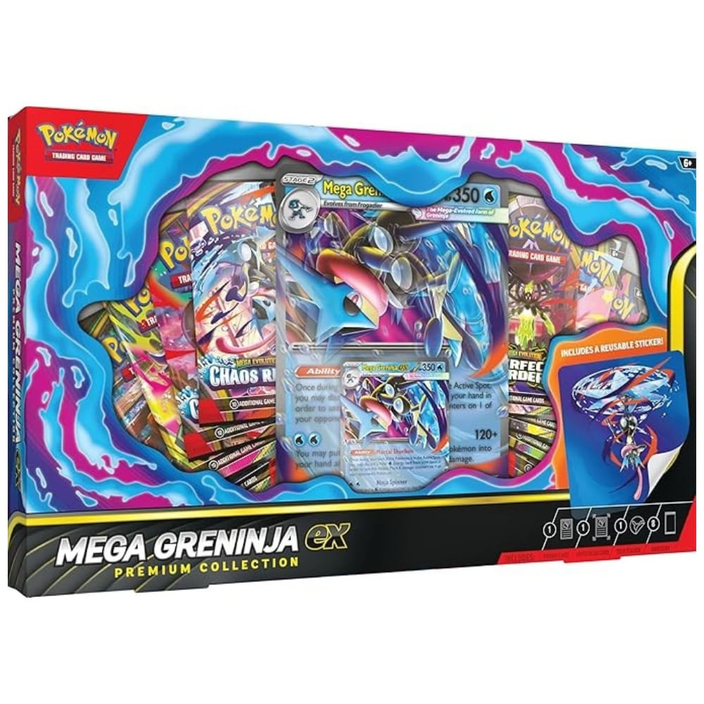 Pokémon TCG Mega Greninja Ex Premium Collection -Ingles