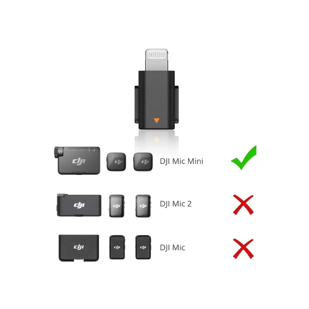 Adaptador  Lightning DJI Mic Mini