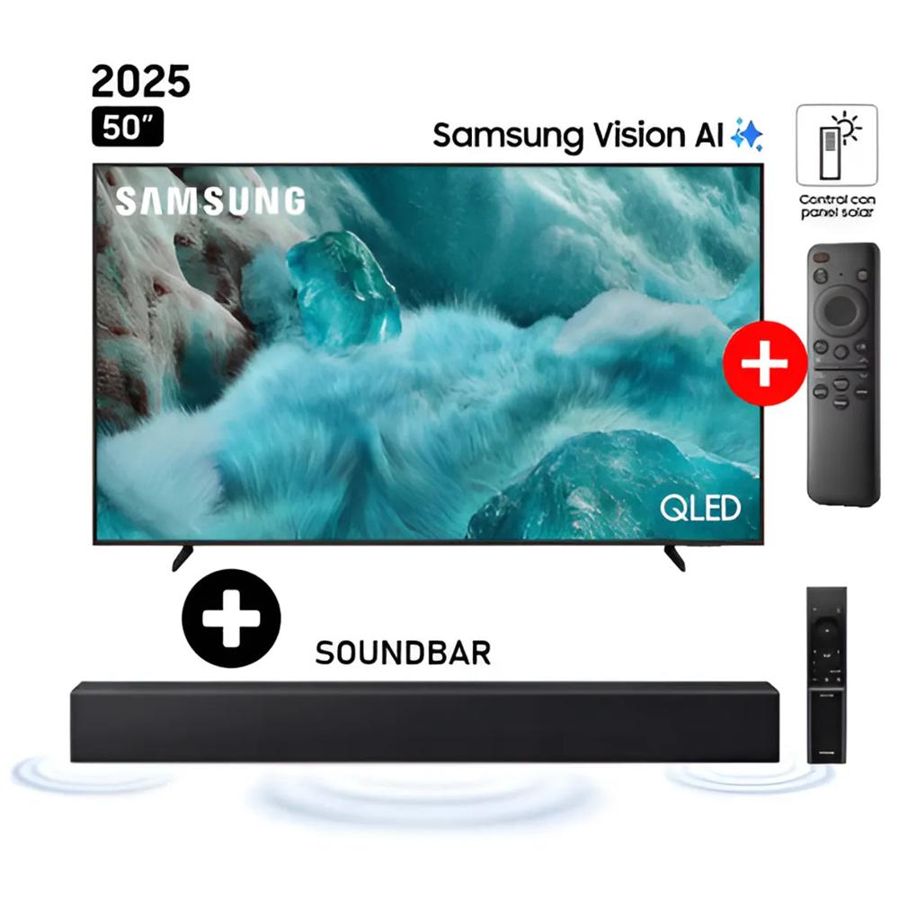 Televisor Samsung QLED Tizen OS Smart Tv 50 4K 50Q7F - Nuevo Mas  Soundbar HW-B400F