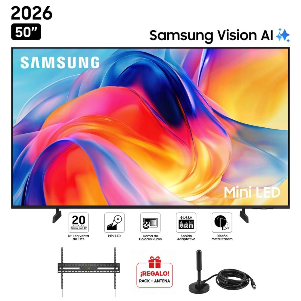 Televisor Samsung 50 Mini Led Smart UHD 4K Vision Ai UN50M70HAGXPE 2026 MAS RACK MAS ANTENA DIGITAL