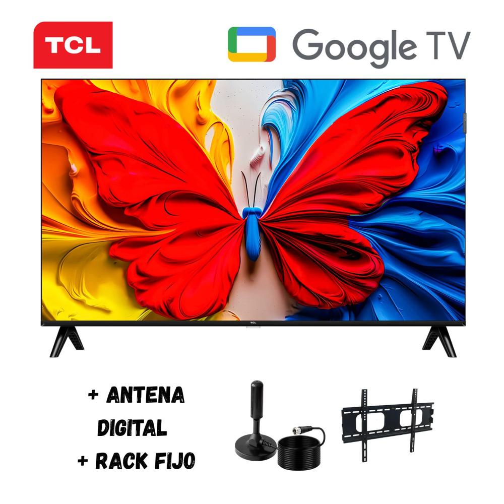 Televisor Smart TV TCL 43'' FHD QLED Google TV 43S5K - Ant - Rack Fijo