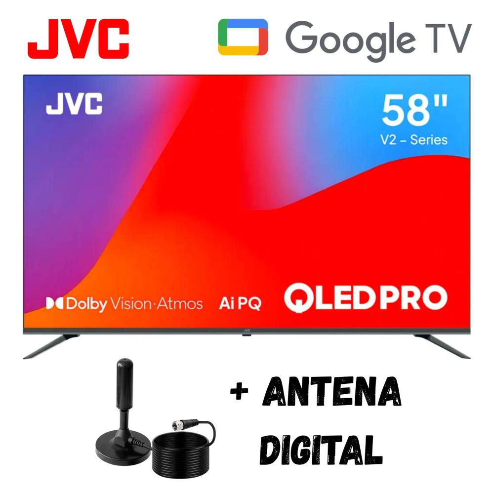 Televisor Smart TV JVC 58'' UHD 4K QLED LT-58KM858 GoogleTV - Ant Digital