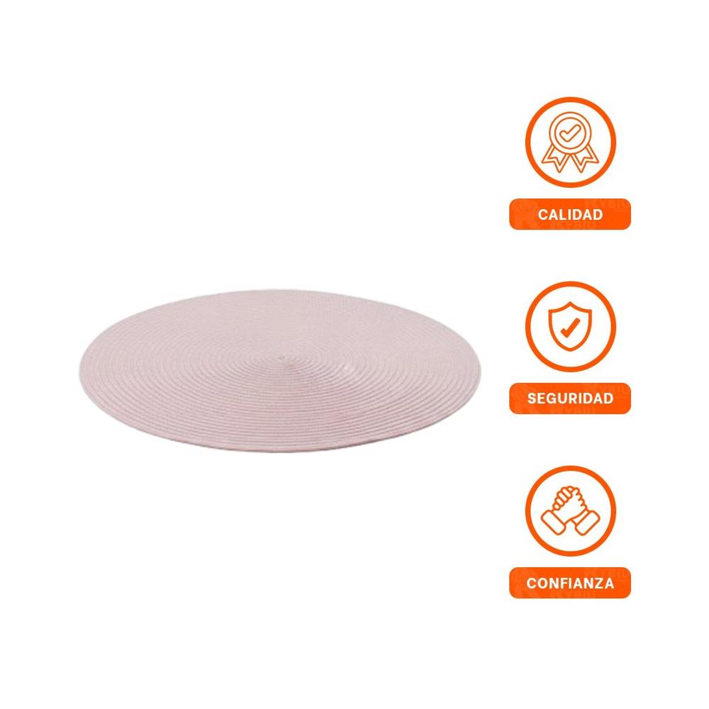 Individual Decorativo Circular Boho Rosado para Hogar Y Regalo Sticker