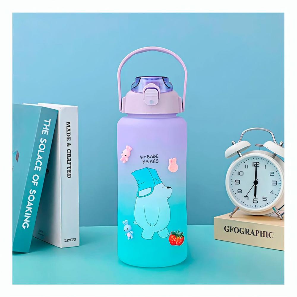 Vaso Oso Escandaloso 2 Litros Practico para Hidratacion en Casa y Oficina Y Papel Regalo