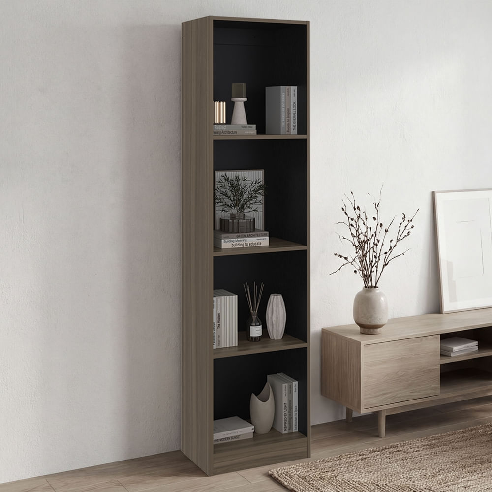 Estante 5 Niveles Home-E2 Avellana Y Wengue